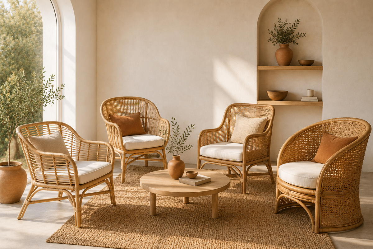 Fauteuils Rotin Image