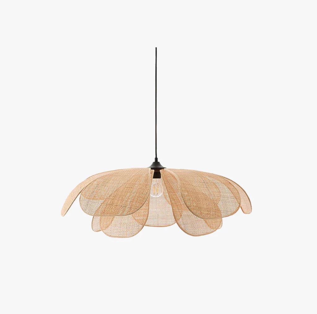 Suspension Rotin Fleur