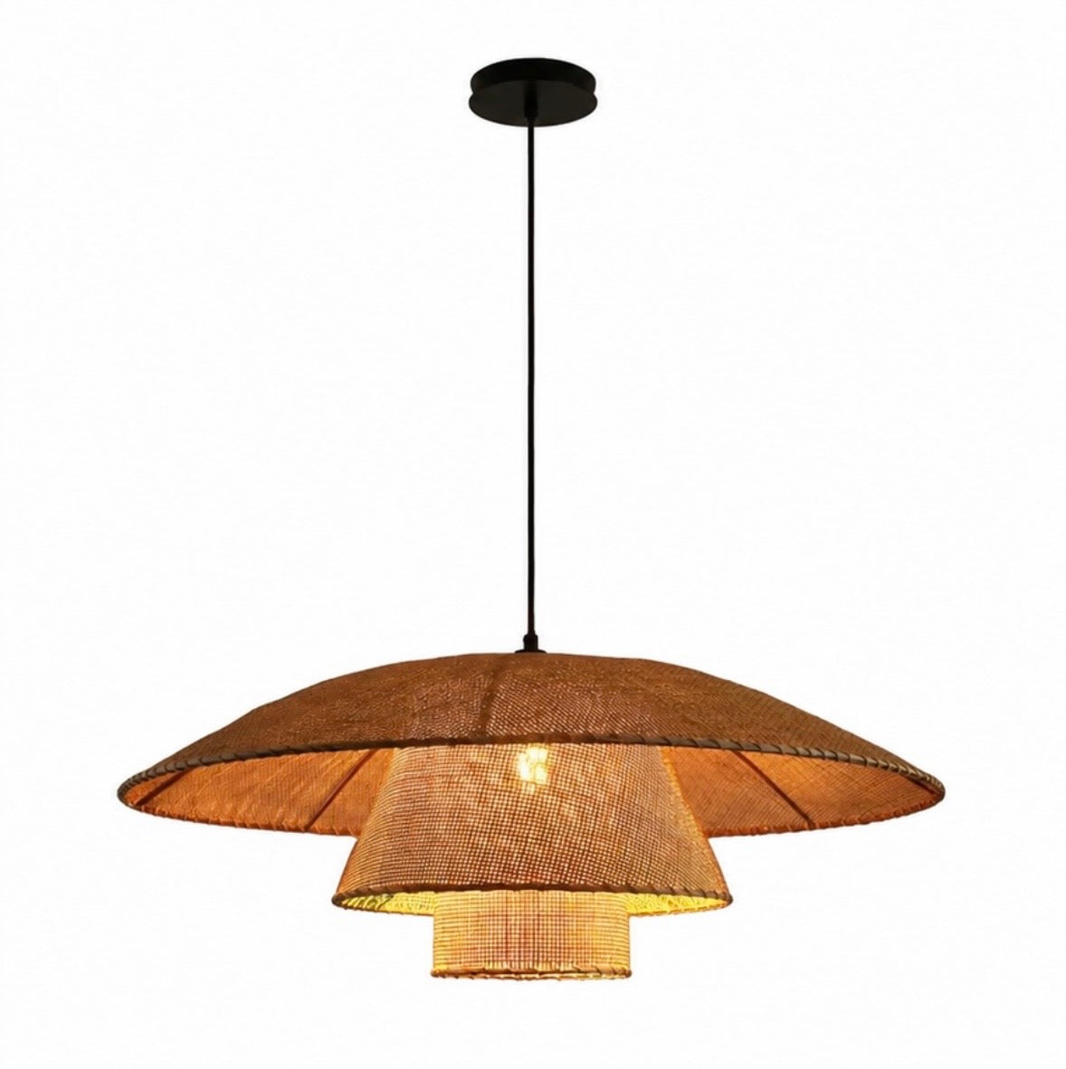 Suspension Rotin Japonaise