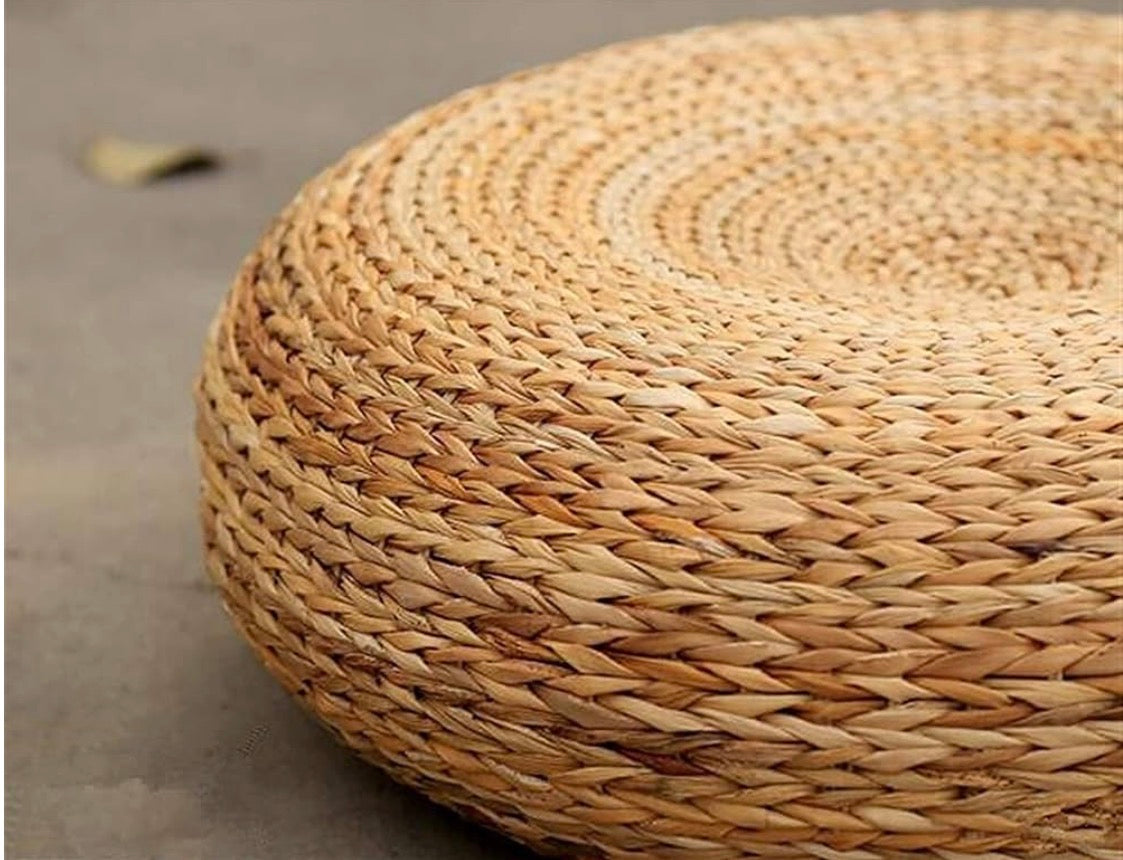 Pouf en Paille Rond