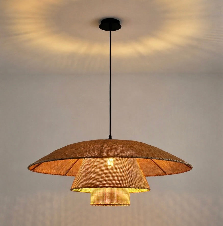 Suspension Rotin Japonaise